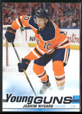 Joakim Nygard 2019-20 UD Young Guns Rookie Card YG RC #213 Edmonton Oilers