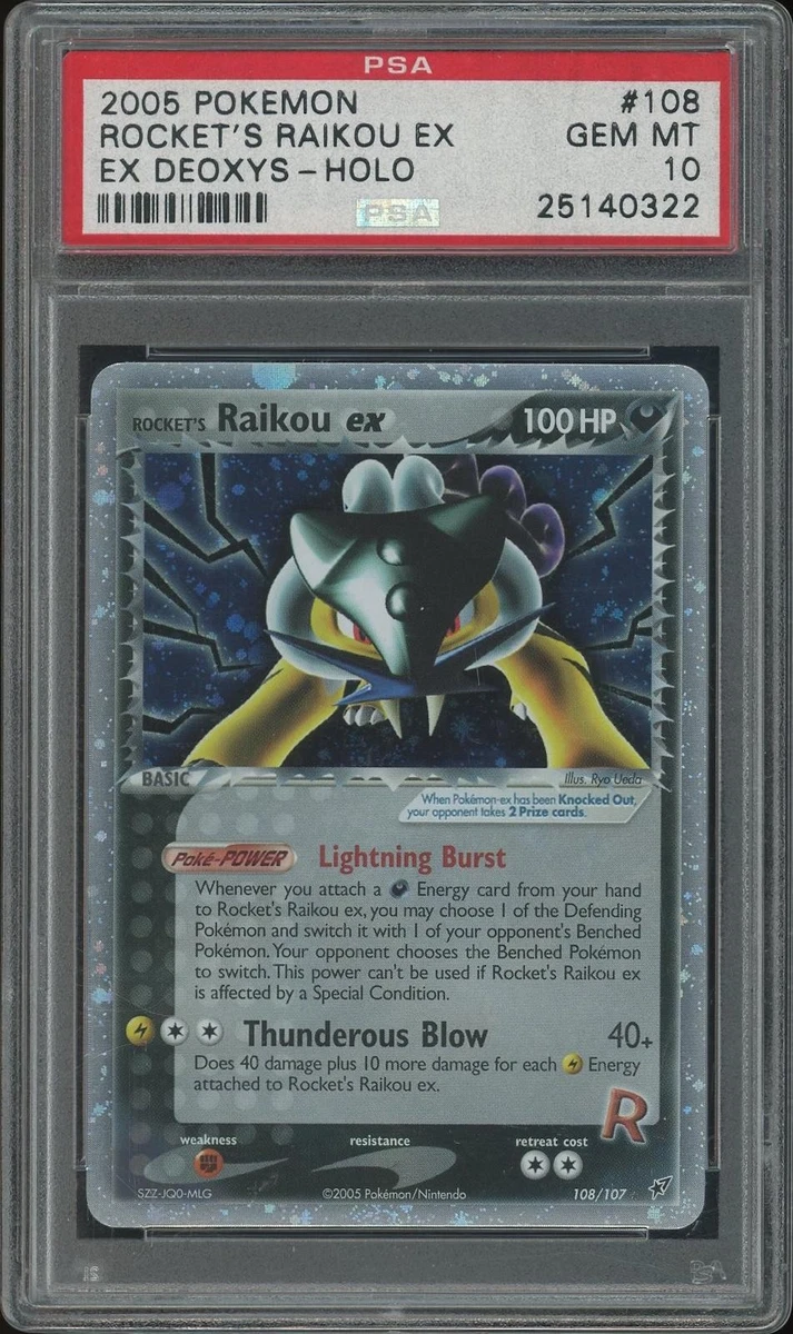 Pokémon TCG EX Deoxys Grade 10 English Collectible Individual Card