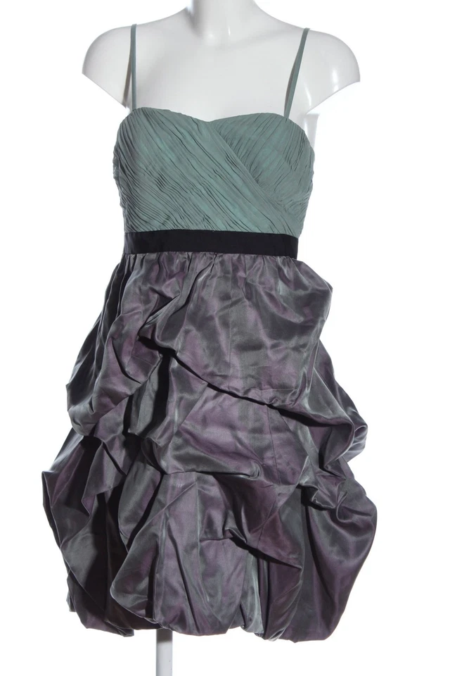 MONSOON Vestido strapless Mujeres Vestido Talla EU 38 turquesa-gris claro - Imagen 4 de 4