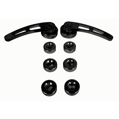 CJ Classics Interior Door Handles Truss-Style Black 4-1/4  Universal Pair