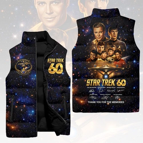 Star Trek 60th Anniversary 3D Sleeveless Down Jacket US Stock Gift - product listing photo