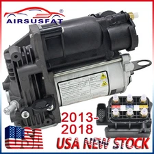 Air Suspension Compressor + Valve Block For Mercedes ML GL GL550 X166 W166 2013-