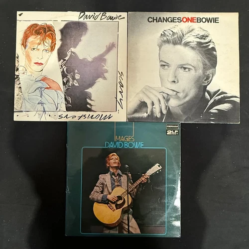 David Bowie 3 x Vinyl Record LP Job Lot Changes Scary Monsters Images