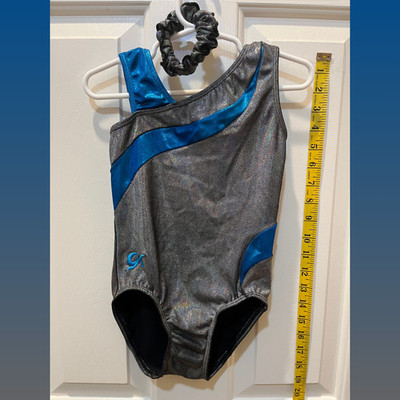 GK Performance Leotard Child Small Gymnastics Excellent Condition + Scrunchie