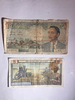 Marocco: banconote storiche Dirham