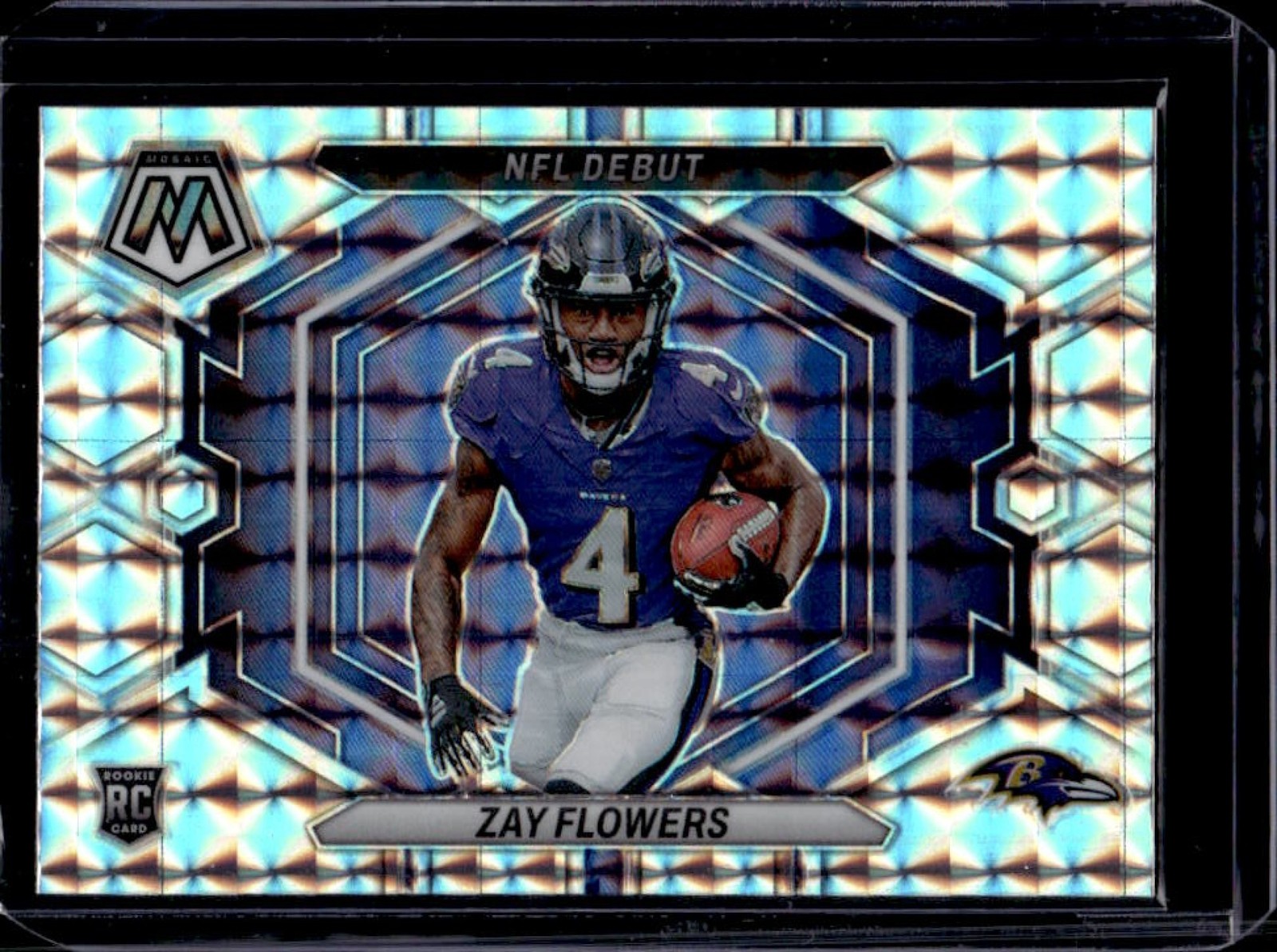 2023 Mosaic Zay Flowers RC Rookie NFL Debut #ND-18 Ravens