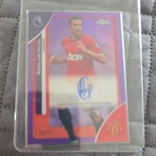Robin van Persie Auto /75 Topps Chrome Premier League 2025/26 Man United CA-RVP