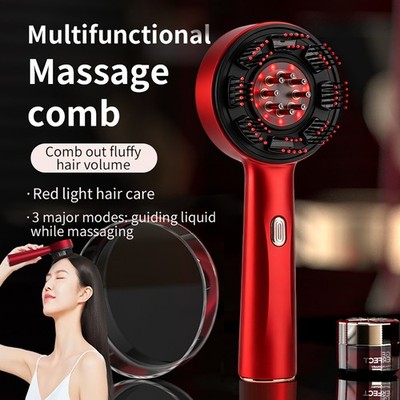 Portable Laser Medicine Hair Growth Comb Scalp Care Massage Comb Red Light Head