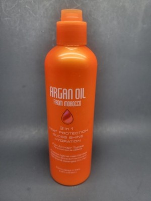Argan Oil From Morocco 3 In 1 Heat Proctection Gloss Shine Hydration   **READ**