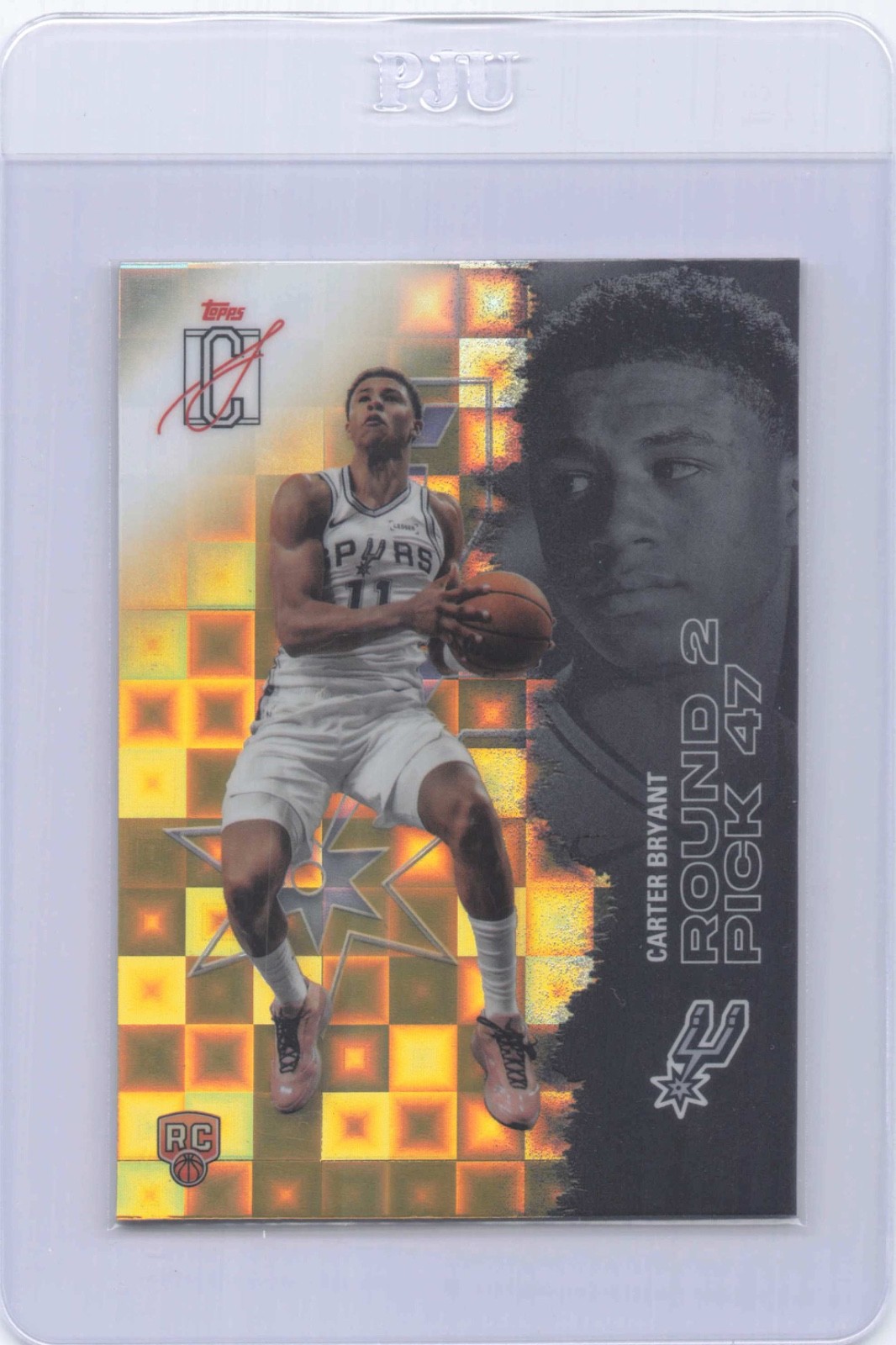 2025-26 Topps Signature Class Carter Bryant RC #148 Chrome Pandora Spurs