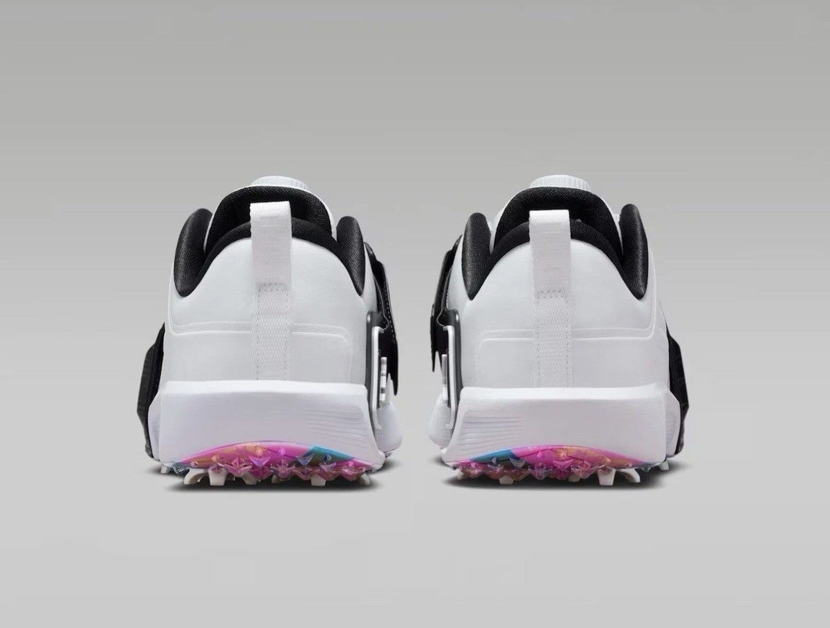 Nike Jordan Air Rev White Black Athletic Golf Shoes FV6338 