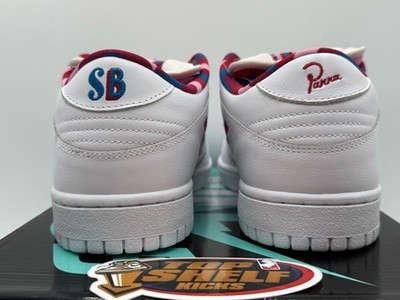 DS New Parra Nike Dunk OG SB QS Low White 2019 Authentic Retro