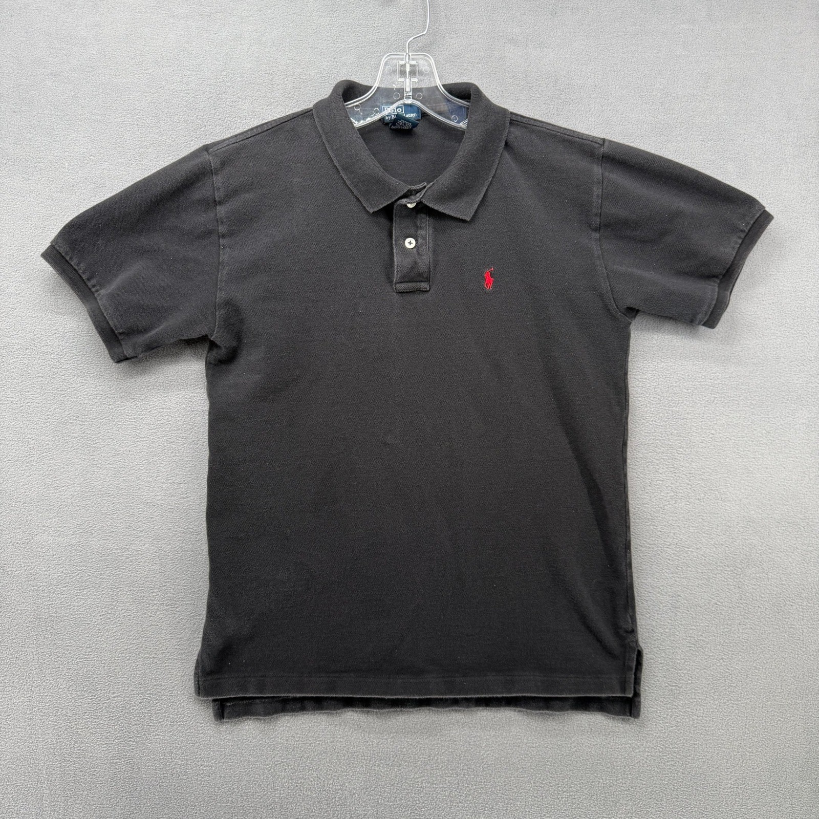 Polo Ralph Lauren Polo Shirt Men XL Black Short Sleeve Classic Fit Red Pony Logo