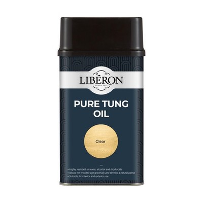 Liberon Pure Tung Oil 500ml - Natürliches, ungiftiges Holzfinish für den Innenbereich