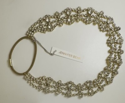 NWT Jennifer Behr Metallic Gray/Silver Stilla Headband Czarina Headband -- Crystal – Jennifer Behr LLC main image 4