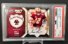 2009 UD Draft Edition - Matt Ryan #AM-MR Alma Mater Autograph PSA 7 /25 - POP 1