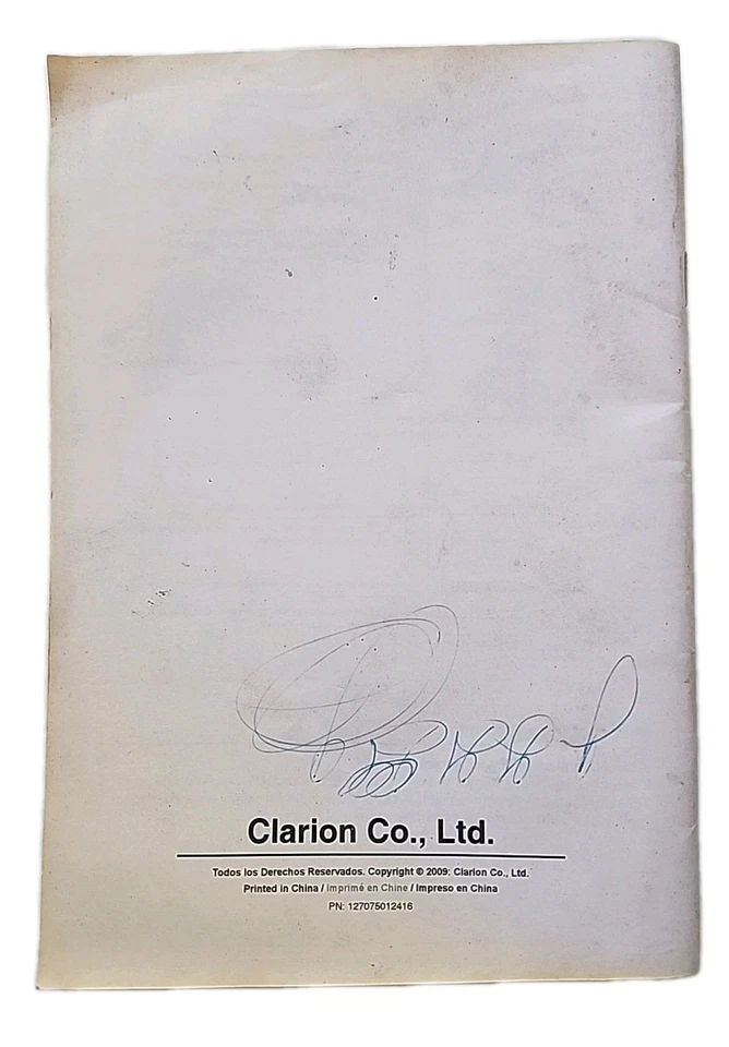 Receptor CD/MP3/WMA Clarion vintage manual del propietario y manual de instalación CZ100 Foto 3 de 3