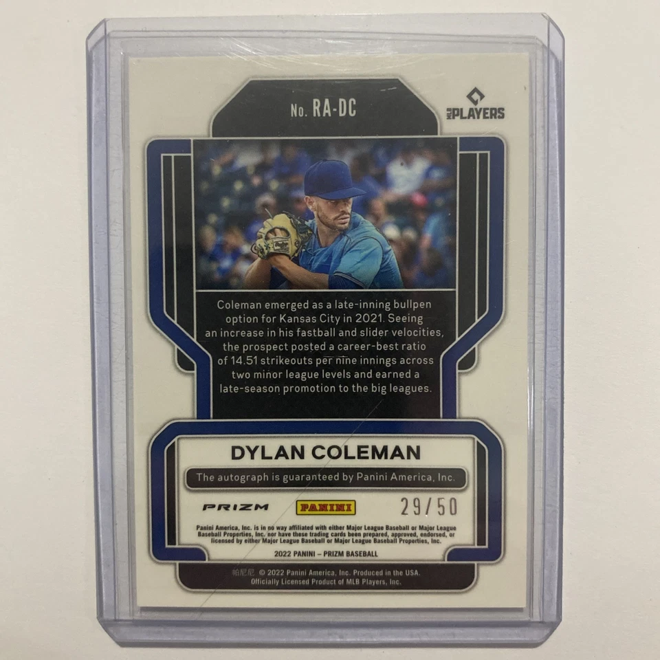 Dylan Coleman [Red White Blue Prizm] RA-DC 2022 Panini Prizm Rookie Autos - Image 2 of 4