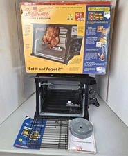 Ronco Model 3000 Showtime Compact Rotisserie & BBQ Black CLEAN