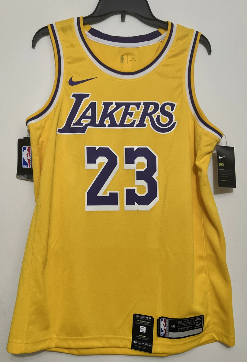 LeBron James Autographed Los Angeles Lakers Icon Edition Authentic Nike  Jersey