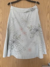 Embroidered vintage Next flowy midi skirt