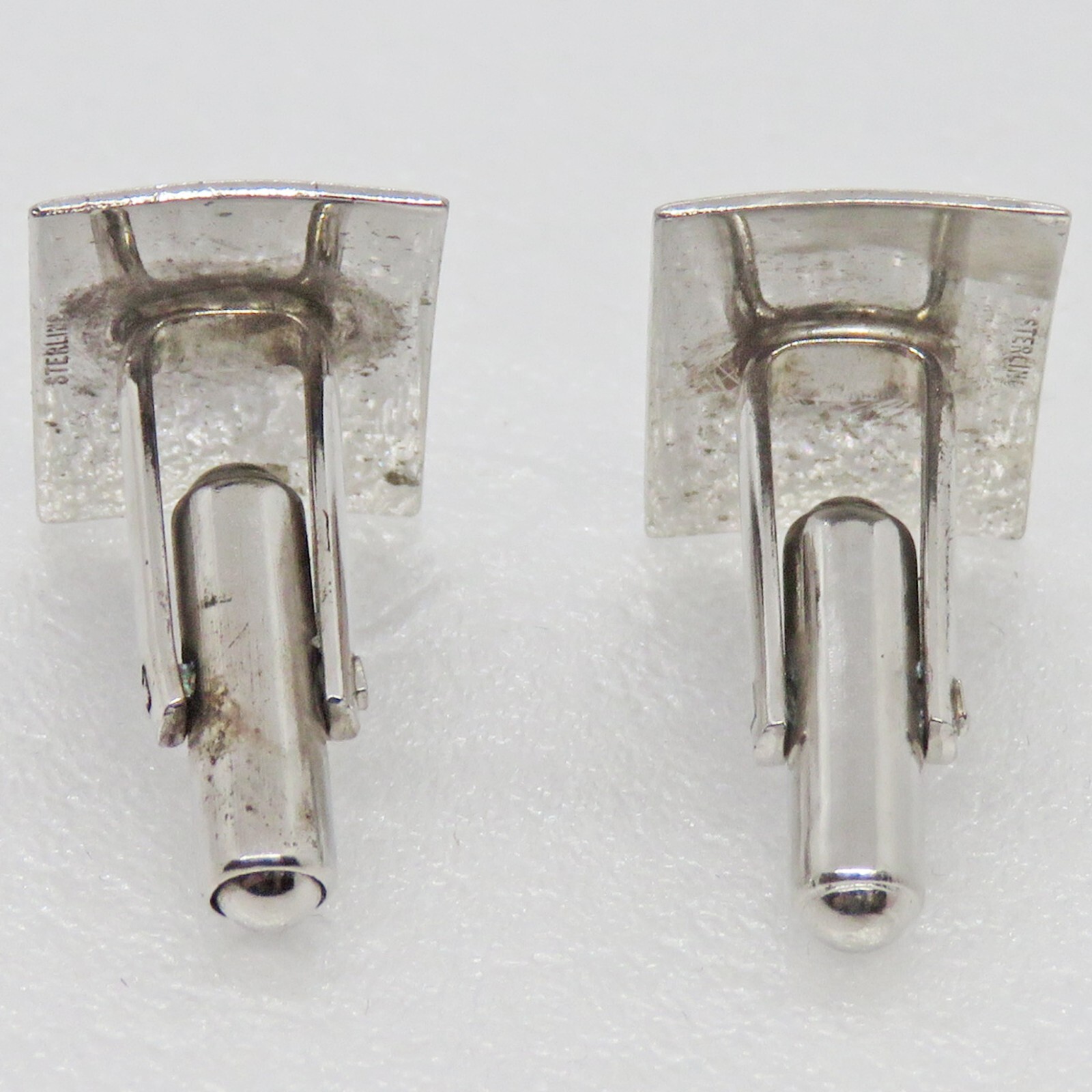 Rectangular Sterling Silver Cuff Links - image 7