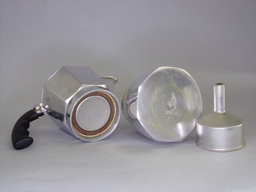 Caffettiera in alluminio vintage Moka Bialetti Dama 4 / 6 tazze coffe maker - Foto 13 di 14