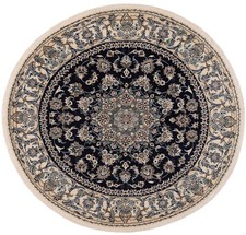 Nain Annodato a Mano Tappeto Persiano Ø: 200 cm-Fine,Oriente,Tappeto,Rug,Rotondo