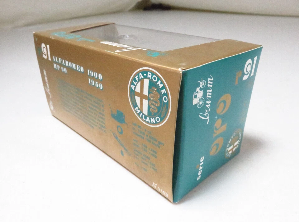 BRUMM 1950 Alfa Romeo 1900 Policía (Negro) Escala 1/43 Modelo Diecast ¡NUEVO, RARO! Foto 3 de 3