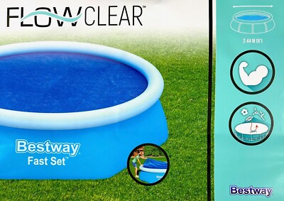 Bestway Poolabdeckung für Pools 244/305/366cm Solarfolie Solarplane Solarheizung