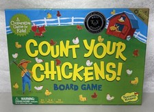 Count Your Chickens Board Game Peaceable Kingdom Green Toy Complete