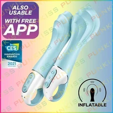 Satisfyer Air Pump 5+ Inflatable Vibrator💋App Controlled Thrusting G-Spot Dildo