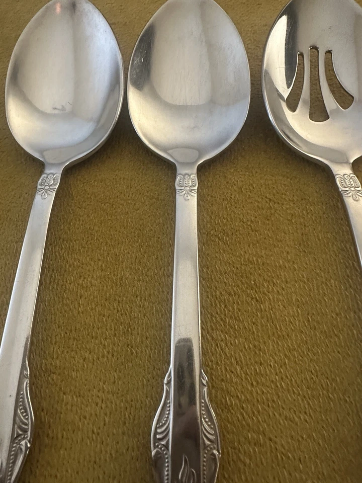 Cucharas para servir Royal Alister Heritage como nuevas de acero inoxidable 18/10 (3) Foto 3 de 4