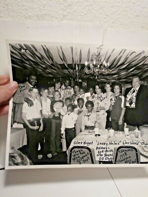 1978 Don King Larry Holms Photo With Awards For Youth Who Boxed MP489