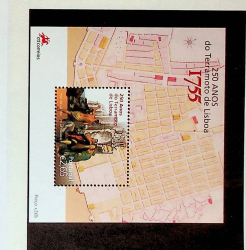 Portugal Sc 2781 MNH S/S of 2005 - Lisbon Earthquake Anniv.- HS09 - Picture 1 of 1