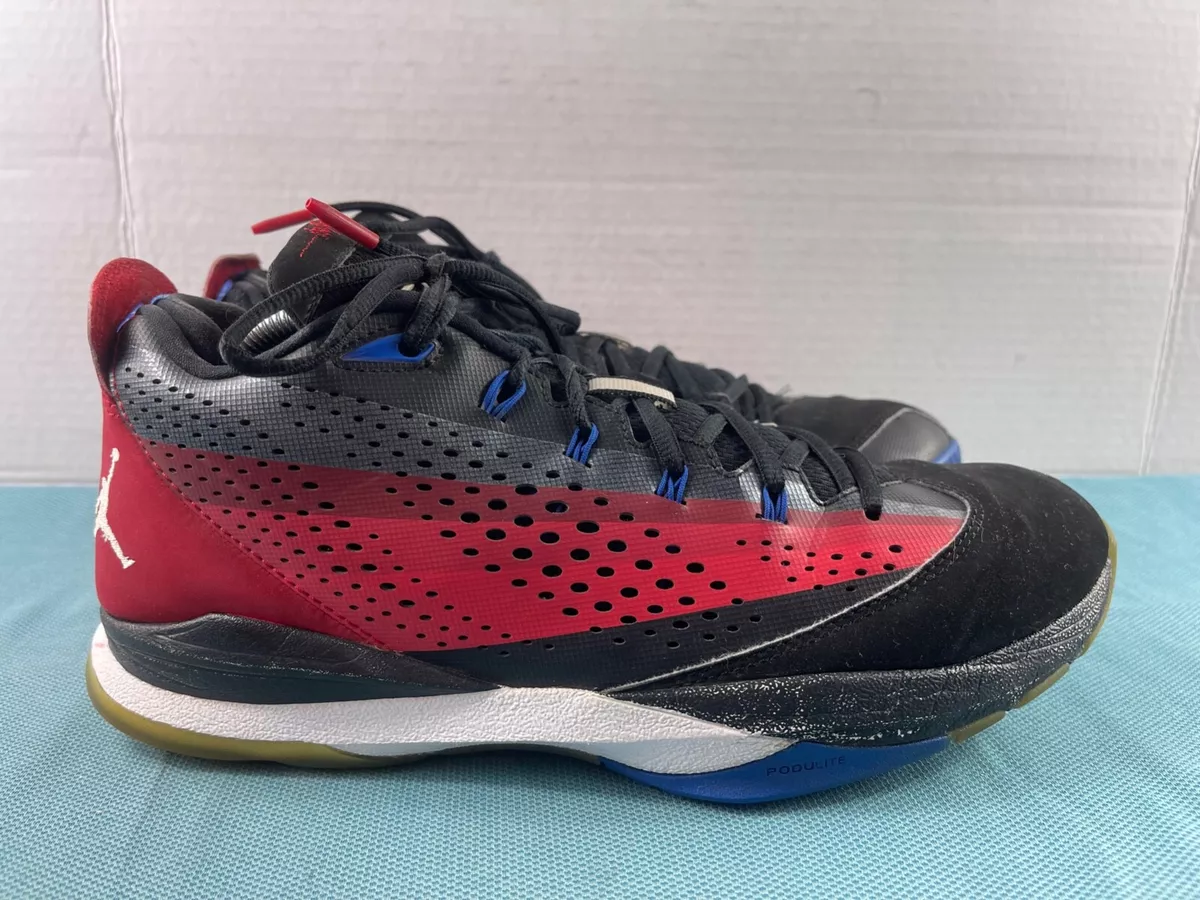 Cp3 shoes red white and blue sale