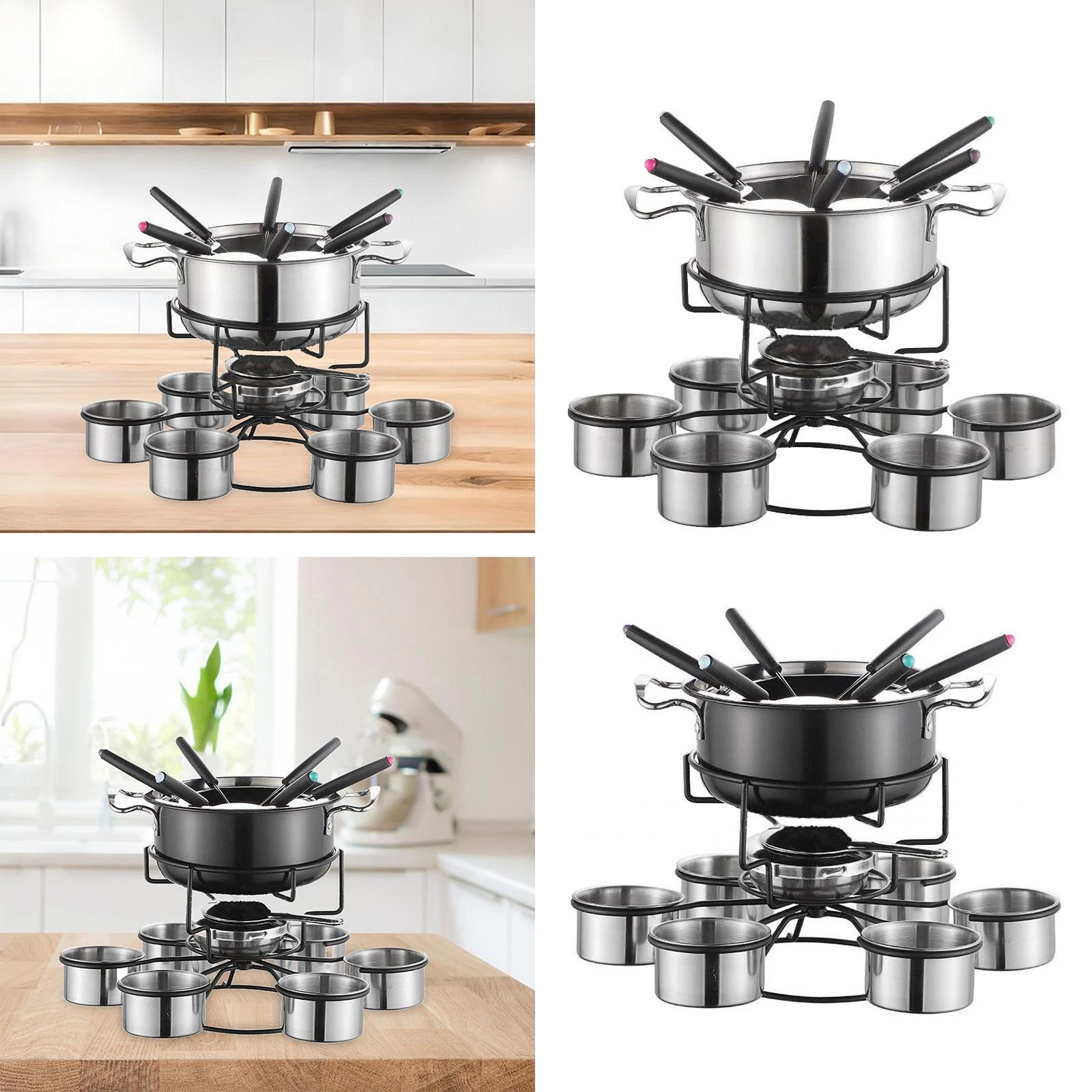 Fondue Pot Set Household Stainless Steel Portable for Festival Outdoor Birthday
Opens in a new windo