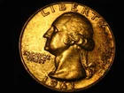 1961-P 90% Silver Washington Head Quarter BU TONED #1          ^^^^^