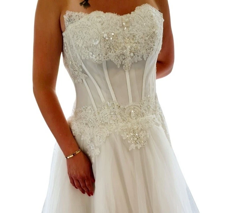 Brautkleid Hochzeitskleid Prinzessin Gr. 34 bis 38 - Bild 2 von 4