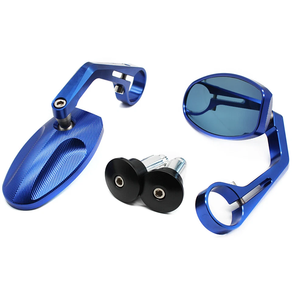 Для YAMAHA SR400 SR950 болт XVS95 VMAX STRYKE овальный стержень конец зеркало антибликовый CNC - Изображение 2 из 4