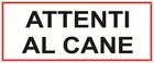2 "DOG CARE" STICKERS 22X8cm FOR OUTDOOR AND INDOOR, DANGER SIGNAGE