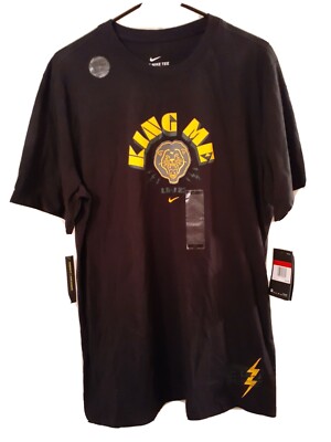 New Nike LEBRON JAMES KING ME Dri-Fit Shirt Black LBJ 23 CD1092