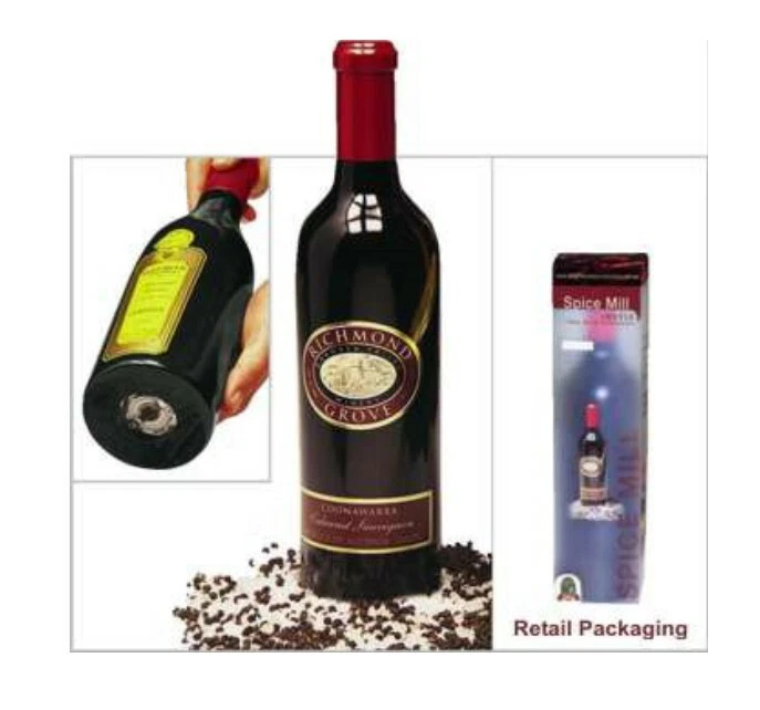 Spice Mill by Argyle Wine & Bar Accessories (Made of Premium Hardwood :No Glass)