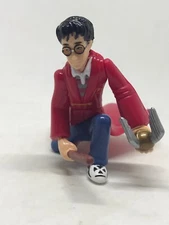 Harry Potter Flying on Broom with Golden Snitch 2001 Warner Brothers. Plastic