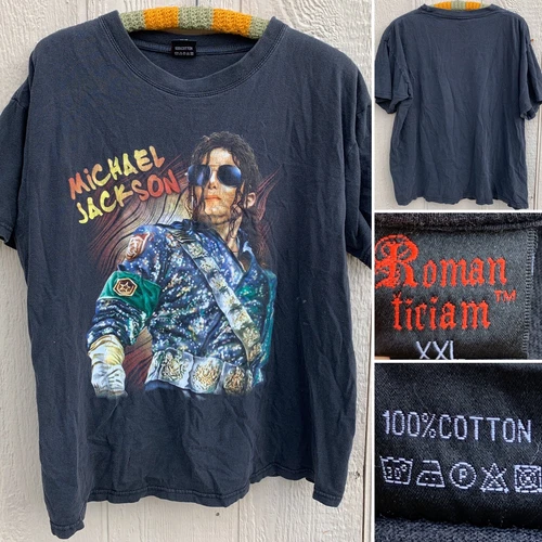 90s Michael Jackson T Shirt Roman Ticiam XXL King Of Pop 1990s vintage concert t-shirt, vintage, size XXL, single stitch, B+ condition