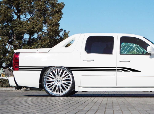 Graphic Two Sides Stripe Car Sticker For Chevrolet Avalanche Waist Line Decals - Picture 5 of 8