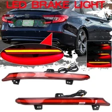 For Honda Accord 2018-2021 LED Rear Bumper Reflector Brake Tail Signal Light Kit