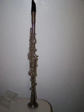 Vintage Metal Clarinet Musical Instrument w/Case Bettony Cadet