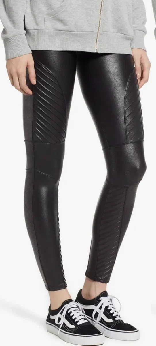 Spanx Faux Leather Moto Leggings