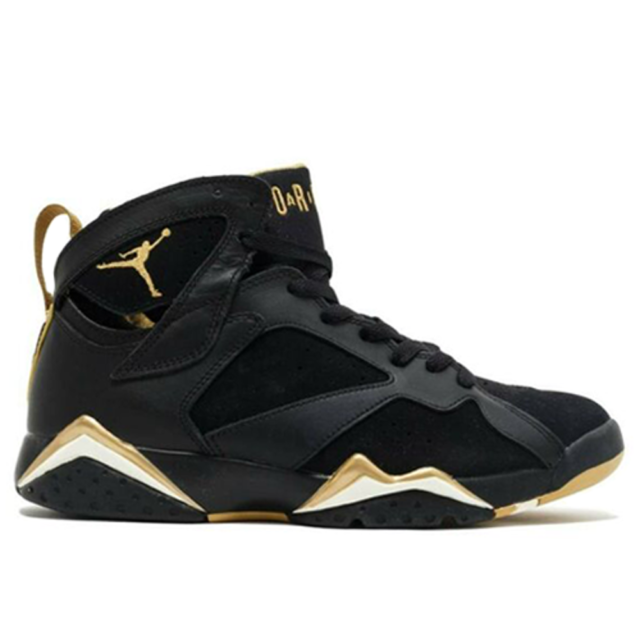 black and gold jordan 7 for sale